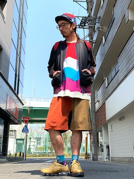 「ALDIES（アールディーズ）のアイテム（ジャージ）」を使った、りょうさん（メンズ・171cm）の春コーディネート