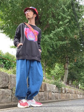 「アイテム（ハット、その他）」を使った、りょうさん（メンズ・171cm）の秋コーディネート