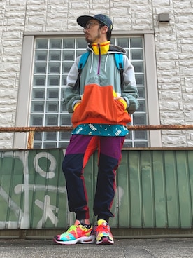「ALDIES（アールディーズ）のアイテム（ナイロンジャケット）」を使った、りょうさん（メンズ・171cm）の秋コーディネート