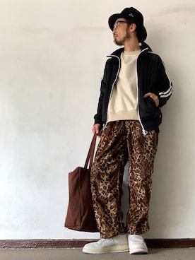 「ALDIES（アールディーズ）のアイテム（ジャージ）」を使った、りょうさん（メンズ・171cm）の秋コーディネート