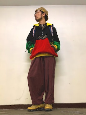 「ALDIES（アールディーズ）のアイテム（ナイロンジャケット）」を使った、りょうさん（メンズ・171cm）の秋コーディネート