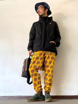 「ALDIES（アールディーズ）のアイテム（ダウンジャケット/コート）」を使った、りょうさん（メンズ・171cm）の秋コーディネート