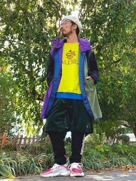 「ベレー帽推奨委員会」｜「アイテム（スウェット）」を使った、りょうさん（メンズ・171cm）の秋コーディネート