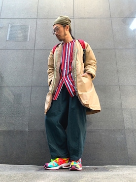 「ALDIES（アールディーズ）のアイテム（その他アウター）」を使った、りょうさん（メンズ・171cm）の秋コーディネート