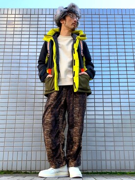 「ALDIES（アールディーズ）のアイテム（ダウンジャケット/コート）」を使った、りょうさん（メンズ・171cm）の秋コーディネート