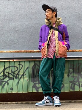 「ALDIES（アールディーズ）のアイテム（ダウンジャケット/コート）」を使った、りょうさん（メンズ・171cm）の冬コーディネート