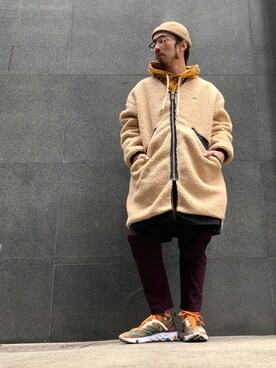 「ALDIES（アールディーズ）のアイテム（その他アウター）」を使った、りょうさん（メンズ・171cm）の冬コーディネート