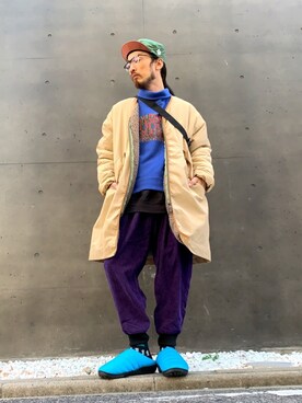 「ALDIES（アールディーズ）のアイテム（その他アウター）」を使った、りょうさん（メンズ・171cm）の冬コーディネート