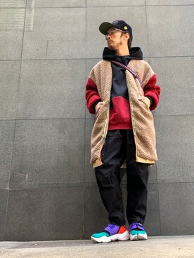 「ALDIES（アールディーズ）のアイテム（その他アウター）」を使った、りょうさん（メンズ・171cm）の冬コーディネート