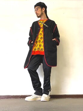 「ALDIES（アールディーズ）のアイテム（ダウンジャケット/コート）」を使った、りょうさん（メンズ・171cm）の冬コーディネート