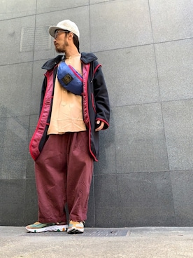 「ALDIES（アールディーズ）のアイテム（ダウンジャケット/コート）」を使った、りょうさん（メンズ・171cm）の冬コーディネート