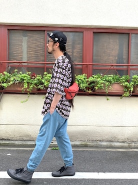 「ウェストポーチ」｜りょうさん（メンズ・171cm）の春コーディネート