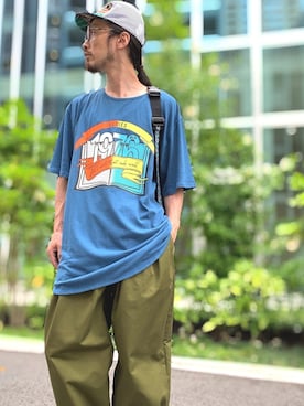 「ELDORESO（エルドレッソ）のアイテム（帽子）」を使った、りょうさん（メンズ・171cm）の夏コーディネート