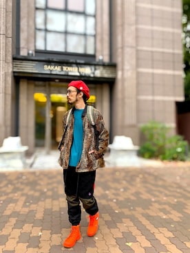 「ALDIES（アールディーズ）のアイテム（その他アウター）」を使った、りょうさん（メンズ・171cm）の冬コーディネート