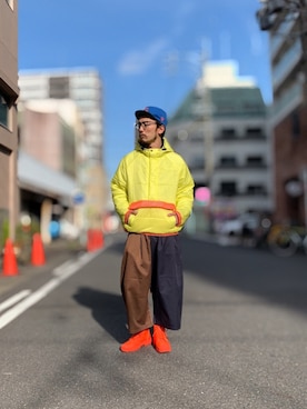 「ALDIES（アールディーズ）のアイテム（その他アウター）」を使った、りょうさん（メンズ・171cm）の冬コーディネート