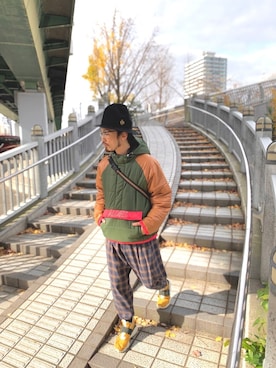 「ALDIES（アールディーズ）のアイテム（その他アウター）」を使った、りょうさん（メンズ・171cm）の冬コーディネート