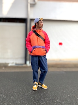 「ALDIES（アールディーズ）のアイテム（その他アウター）」を使った、りょうさん（メンズ・171cm）の冬コーディネート