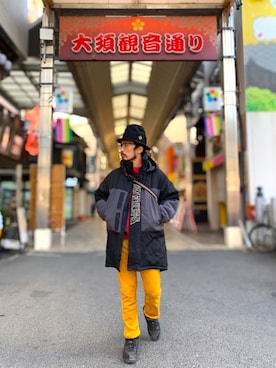 「ALDIES（アールディーズ）のアイテム（その他アウター）」を使った、りょうさん（メンズ・171cm）の冬コーディネート