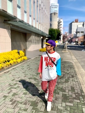 「HusseMatte（フッセマッテ）のアイテム」を使った、りょうさん（メンズ・171cm）の春コーディネート