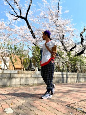 「HusseMatte（フッセマッテ）のアイテム」を使った、りょうさん（メンズ・171cm）の春コーディネート