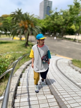 「HusseMatte（フッセマッテ）のアイテム」を使った、りょうさん（メンズ・171cm）の春コーディネート