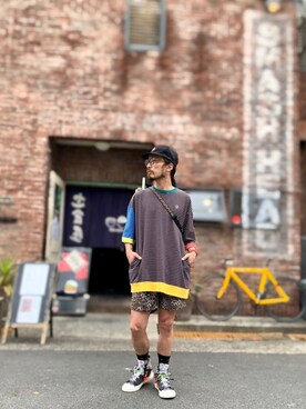 「HusseMatte（フッセマッテ）のアイテム」を使った、りょうさん（メンズ・171cm）の春コーディネート
