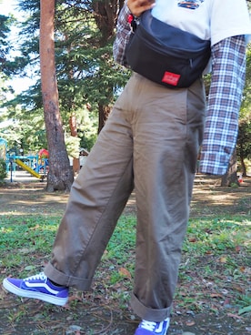 「Manhattan Portage」｜「アイテム（その他）」を使った、ikuchanさん（レディース・163cm）の秋コーディネート