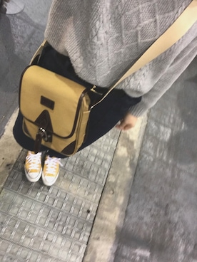 「ニコアンド」｜「アイテム（ムートンコート）」を使った、ひらた あゆみさん（レディース・168cm）の冬コーディネート