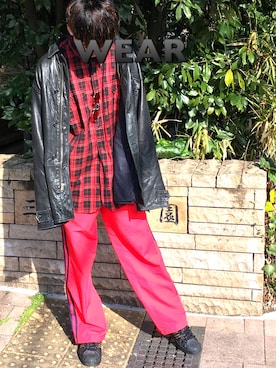 「菅田将暉」｜「アイテム（その他アウター）」を使った、ryo-keさん（メンズ・178cm）の冬コーディネート