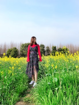 「COCOON（コクーン）のアイテム」を使った、Abby liさん（レディース・163cm）の春コーディネート