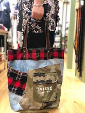 直営店限定 デニムリメイクパッチワークバッグ Denim Remake Patch Bagを使った人気ファッションコーディネート Wear