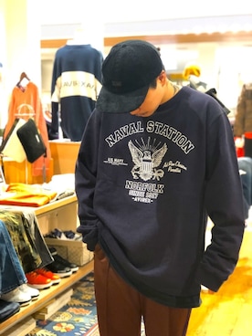 「コーデュロイキャップ」｜きょーすけさん（メンズ・165cm）の秋コーディネート