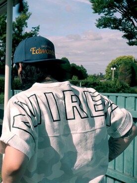 「AVIREX（アヴィレックス）の【直営店限定】エアフォース ベースキャップ/AIR FORCE BACES CAP（キャップ）」を使った、きょーすけさん（メンズ・165cm）の春コーディネート