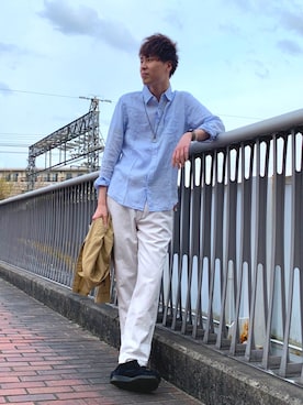「Right-on（ライトオン）のアイテム（ブルゾン）」を使った、Shoheiさん（メンズ・185cm）の春コーディネート
