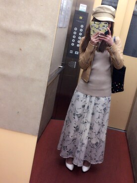 「rienda（リエンダ）のアイテム（キャップ）」を使った、なーさん（レディース・153cm）の春コーディネート