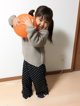 「CIAOPANIC（チャオパニック）のアイテム」を使った、あかえりさん（キッズ・110cm）の秋コーディネート