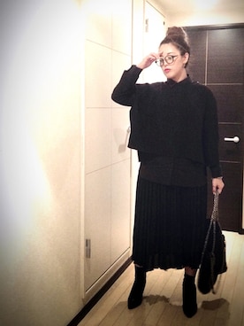 「大人シンプル」｜「アイテム（その他）」を使った、miyakoさん（レディース・159cm）の秋コーディネート