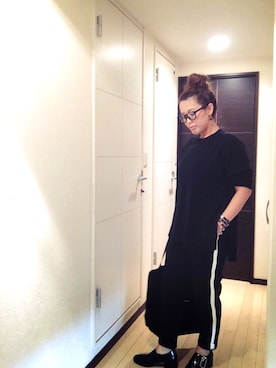 「OZOC（オゾック）のアイテム（ローファー）」を使った、miyakoさん（レディース・159cm）の秋コーディネート