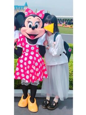 「ディズニーランド」｜「アイテム（雑貨/ホビー）」を使った、あかなさん（レディース・158cm）の春コーディネート