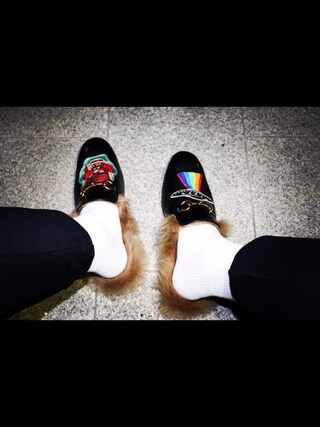 GUCCI（グッチ）の「Gucci - Princetown ミュール - men - レザー/Lamb