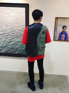 「Gosha Rubchinskiy（ゴーシャラブチンスキー）のアイテム（その他アウター）」を使った、IIIさん（メンズ・168cm）の夏コーディネート