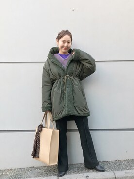 「バープル」｜nakao takakoさん（レディース・159cm）の冬コーディネート
