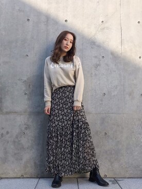 「chanel」｜nakao takakoさん（レディース・159cm）の冬コーディネート