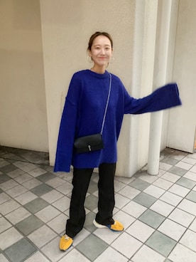 「NIKEスニーカー」｜nakao takakoさん（レディース・159cm）の冬コーディネート
