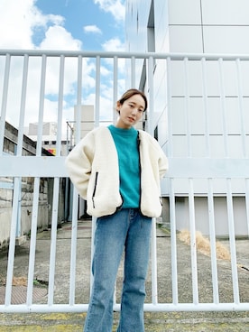 「Kastane（カスタネ）のアイテム（ブルゾン）」を使った、nakao takakoさん（レディース・159cm）の冬コーディネート