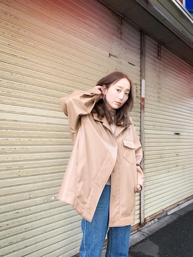 「Kastane」｜「アイテム（カバーオール）」を使った、nakao takakoさん（レディース・159cm）の冬コーディネート