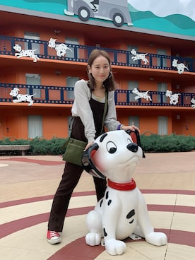「kastane_ootd」｜「アイテム（サロペット/オーバーオール）」を使った、nakao takakoさん（レディース・159cm）の春コーディネート