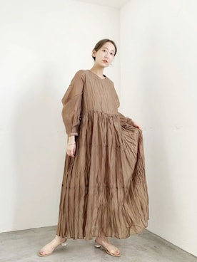 「春ワンピ」｜nakao takakoさん（レディース・159cm）の春コーディネート