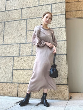 「ドレスアップ」｜nakao takakoさん（レディース・159cm）の冬コーディネート
