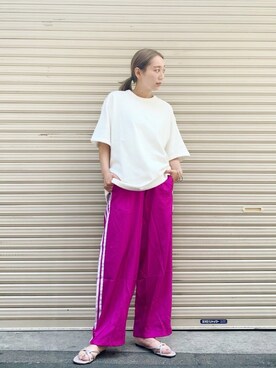Adidas アディダス のパンツ ピンク系 を使った人気ファッションコーディネート ユーザー ショップスタッフ Wear